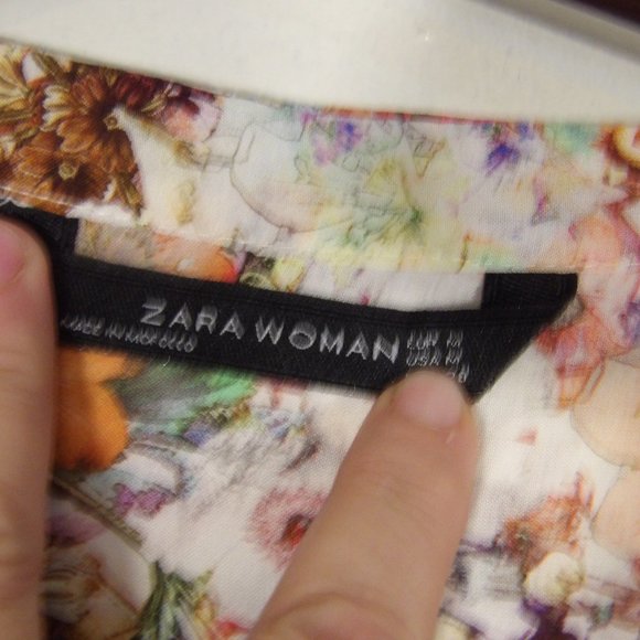 Zara Floral Lightweight Dress Sz M - but runs small great for a size S - Picture 6 of 7